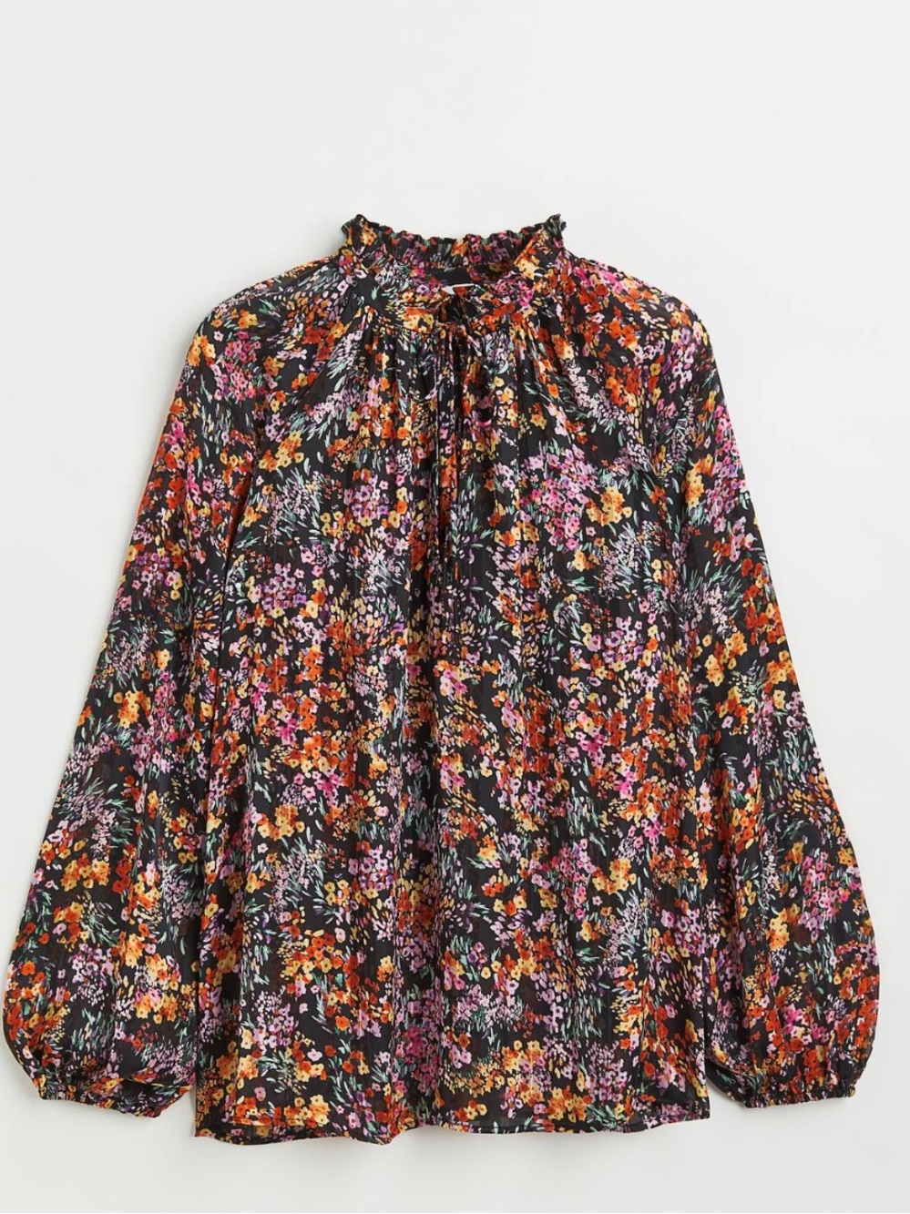 H&M floral longsleeve top size small